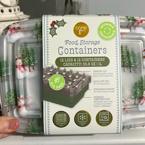 core kitchen Kitchen Christmas Food Storage Containers Set Of 2